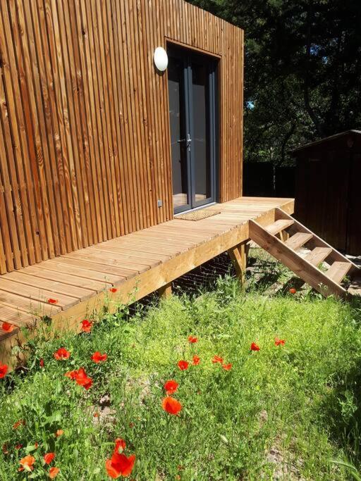 Joli Studio Indépendant En Bois Avec Jacuzzi Prive Fréjus Extérieur photo